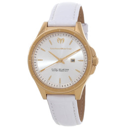 Technomarine MoonSun Date Quartz Silver Dial Ladies Watch tm-822043