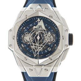 Hublot Big Bang Sang Bleu II Titanium Chronograph Automatic Blue Dial Mens Watch 418.nx.5107.rx.mxm20