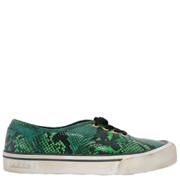 Bally Lyder Snakeskin-Effect Low-Top Sneakers, Brand Size 40 ( US Size 7 ) msk05y st009 i642