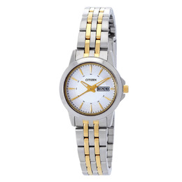 Citizen Quartz White Dial Ladies Watch eq0608-55a