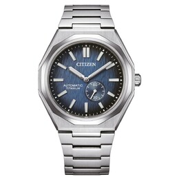 Citizen Zenshin 60 Automatic Blue Dial Mens Watch NK5020-58M
