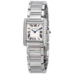 Cartier Tank Francaise Silver Dial Ladies Watch w4ta0008