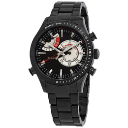 Timex Intelligent Quartz Chrono Timer Black Dial Mens Watch tw2p72800