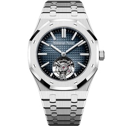 Audemars Piguet Royal Oak 50th Anniversary Flying Tourbillon Automatic Blue Dial Mens Watch AP-26730STOO1320ST
