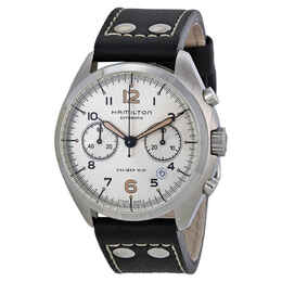 Hamilton Khaki Pilot Pioneer Automatic Chronograph Ivory Dial Mens Watch h76416755