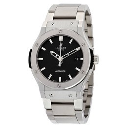 Hublot Classic Fusion Black Dial Titanium Automatic Mens Watch 542.nx.1170.nx
