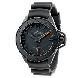 Hamilton Khaki Navy Frogman Automatic Black Dial Mens Watch h77845330