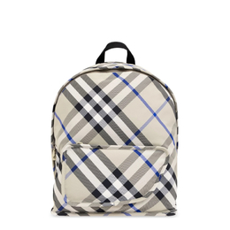 Burberry Check-Printed Zipped Polyamide Backpack 8085322