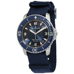 Blancpain Fifty Fathoms Automatic Blue Dial Mens Watch 5015-12b40-naoa