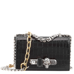 Alexander McQueen Mini Jeweled Chain Linked Shoulder Bag 680963 1hb0z 1000