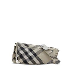 Burberry Small Shield Checked Pattern Messenger Bag 8089302