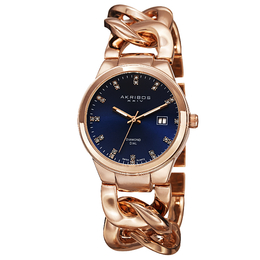 Akribos XXIV Rose Gold-tone Base metal Ladies Watch ak759rgbu