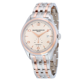 Baume & Mercier Baume and Mercier Clifton Automatic Silver Dial Two-tone Mens Watch 10140 a10140