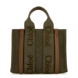 Chloe Canvas Small Woody Shopping Bag chc24as397n9320v