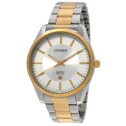 Citizen Quartz Silver Dial Two-Tone Mens Watch BI1036-57A