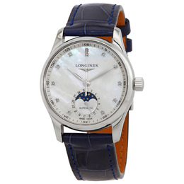 Longines Master Collection Automatic Diamond White Mother of Pearl Dial Ladies Watch l24094870