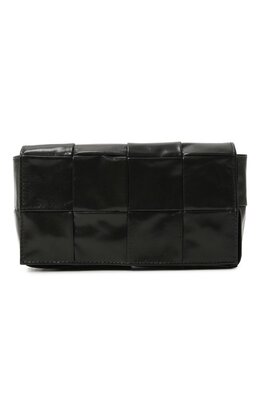 Bottega Veneta: Поясная сумка  Cassette цвета хаки