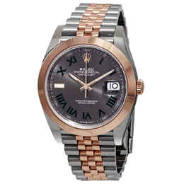 Rolex Datejust 41 Grey Dial Mens Steel and 18K Everose Gold Jubilee Watch 126301gyrj