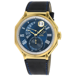 Gevril Marchese Quartz Blue Dial Mens Watch 42424
