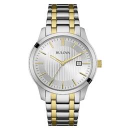 Bulova Classic Quartz Silver Dial Mens Watch 98b263