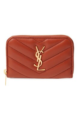 Saint Laurent: Оранжевый кошелёк 