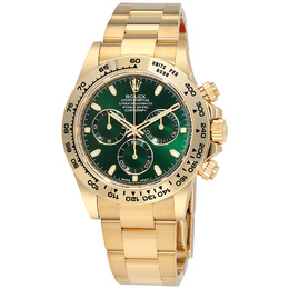 Pre-owned Rolex Cosmograph Daytona Chronograph Tachymeter Green Dial Mens Watch m116508-0013