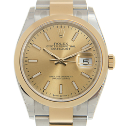 Pre-owned Rolex Datejust Champagne Dial Mens Watch 126203cso
