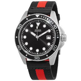 Guess Crew Quartz Black Dial Mens Watch w1051g1