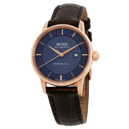 Mido Baroncelli Signature Lady Quartz Blue Dial Ladies Watch m0372073604100