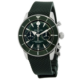 Breitling Superocean Heritage Chronograph Automatic Chronometer Green Dial Mens Watch ab0156361l1s1