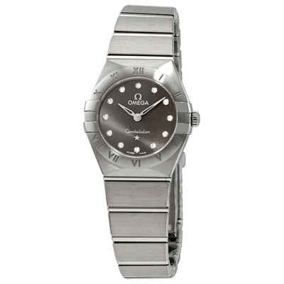 Omega Constellation Manhattan Diamond Grey Dial Ladies Watch, Model 131.10.25.60.56.001 (arb6131)