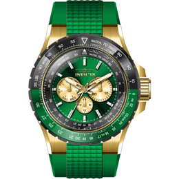 Invicta Aviator Date Day Quartz Green Dial Mens Watch 44612