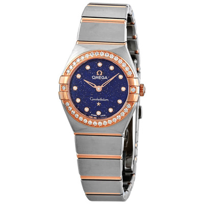 Omega Constellation Diamond Blue Dial Ladies Watch 131.25.25.60.53.002 (blue, arb4059)