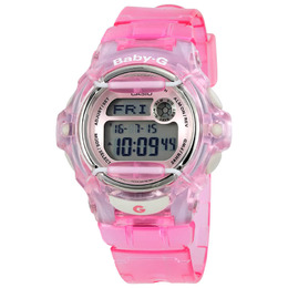 Casio Baby G Pink Resin Digital Ladies Watch bg169r-4