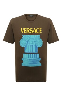 Versace: Хлопковая футболка 