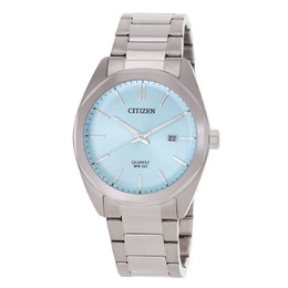 Citizen Quartz Mens Light Blue Dial Watch bi5110-54m