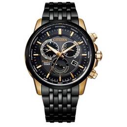 Citizen Perpetual Calendar Alarm Black Dial Mens Watch BL8156-80E