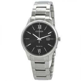 Citizen Pair Eco-Drive Black Dial Mens Watch bm6978-77e