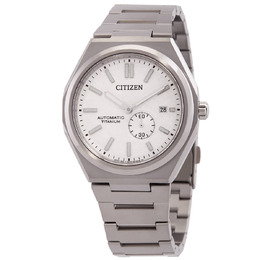 Citizen Zenshin Automatic White Dial Mens Watch NJ0180-80A