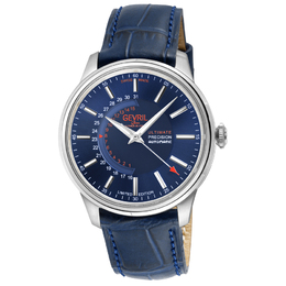 Gevril Guggenheim Automatic Blue Dial Mens Watch 49201
