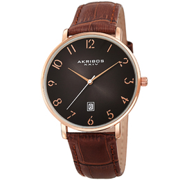 Akribos XXIV Quartz Grey Dial Mens Watch ak1077rg