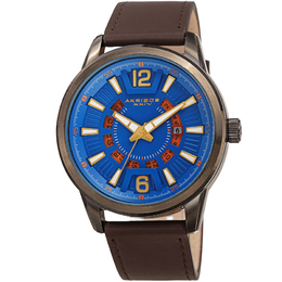 Akribos XXIV Quartz Blue Dial Mens Watch ak1079bubr