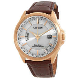 Citizen Perpetual World Time White Dial Mens Watch cb0253-19a