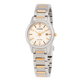 Citizen Lady Copper Dial Two-Tone Watch fe1244-72a