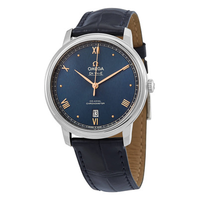 Omega De Ville Prestige 424.13.40.20.03.004 Men's Automatic Chronometer Blue Dial Watch (blue, arb2917)
