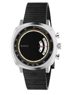 Gucci Grip Quartz Black Dial Mens Watch ya157301