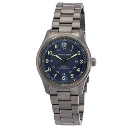 Hamilton Khaki Field Automatic Blue Dial Mens Watch h70205140