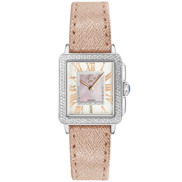 GV2 Gevril Padova Quartz Diamond Pink Dial Ladies Watch 12302