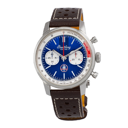 Pre-owned Breitling Top Time Shelby Cobra Chronograph Automatic Chronometer Blue Dial Mens Watch ab01763a1c1x1
