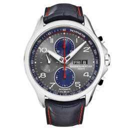 Baume & Mercier Clifton Chronograph Automatic Grey Dial Mens Watch m0a10370